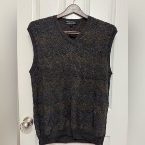 Peruvian Connection Alpaca Wool Sweater Vest V-Neck Size L Peru